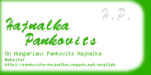 hajnalka pankovits business card